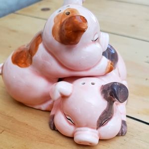 Lil pink piggies salt and pepper shakers